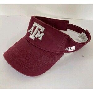 Adidas Texas A&M Visor Hat Aggies Embroidered Logo‎ Maroon NCAA